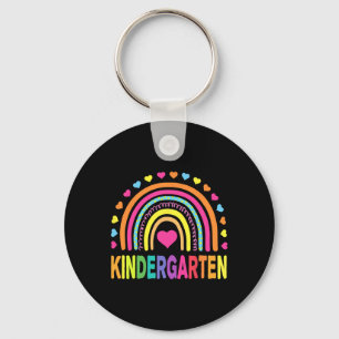 Kindergarten Rainbow Girls Boys Teacher Team Kinde Key Ring