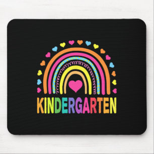 Kindergarten Rainbow Girls Boys Teacher Team Kinde Mouse Mat