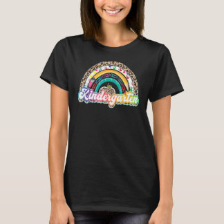 Kindergarten Rainbow Girls Boys Teacher Team Kinde T-Shirt