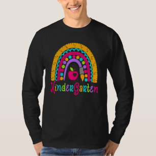 Kindergarten Rainbow Teacher Welcome Back To Schoo T-Shirt