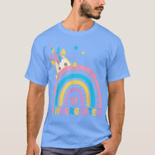 Kindergarten Rainbow Unicorn Back To School Teache T-Shirt
