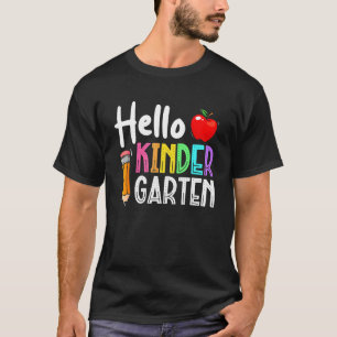 Kindergarten Retro teacher Welcome Back To School  T-Shirt