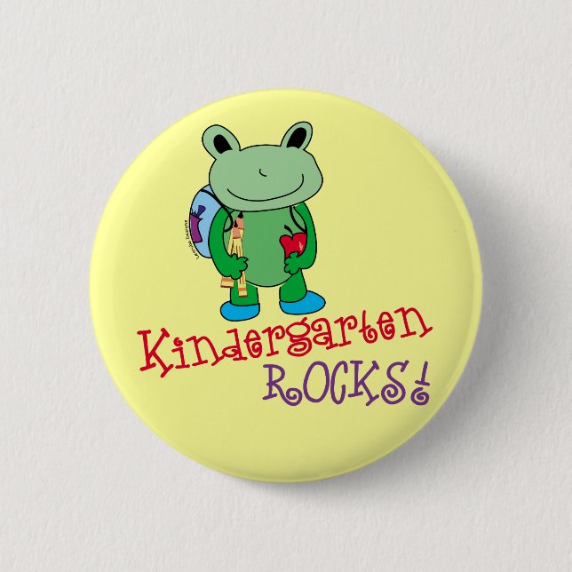 Kindergarten Rocks 6 Cm Round Badge (Front)