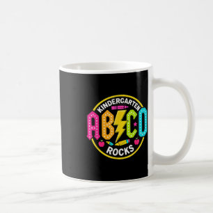 Kindergarten Rocks Abcd Back To School Funny Rock Coffee Mug