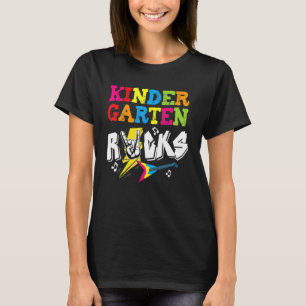Kindergarten Rocks Back To School Preschooler Chal T-Shirt