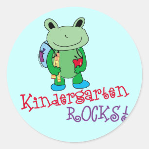 Kindergarten Rocks Classic Round Sticker