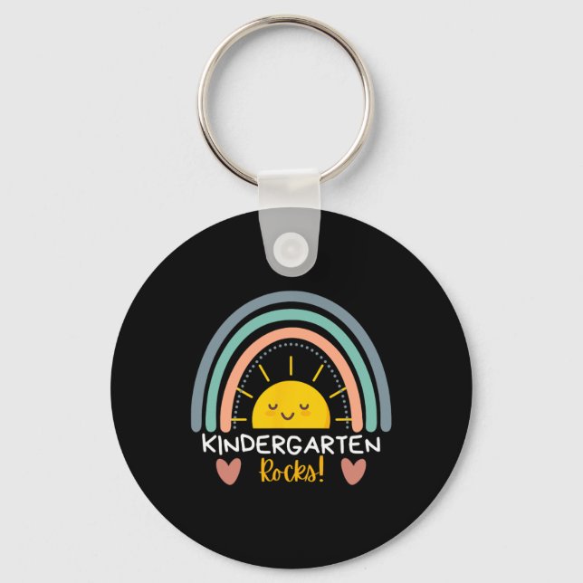 Kindergarten Rocks Kindergarten Teacher Team Back  Key Ring (Front)