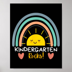 Kindergarten Rocks Kindergarten Teacher Team Back Poster