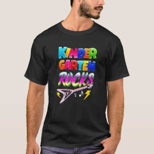 Kindergarten Rocks Preschooler Back to School Chal T-Shirt