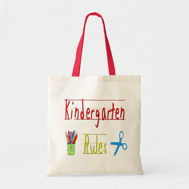 Kindergarten Rules Tote Bag (Front)