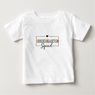 Kindergarten Squad Back To School Rainbow Outfit F Baby T-Shirt