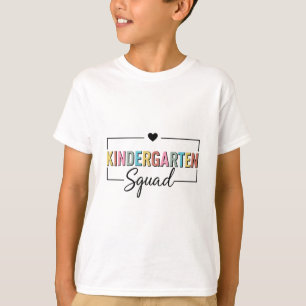 Kindergarten Squad Back To School Rainbow Outfit F T-Shirt