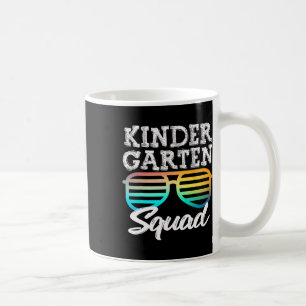 Kindergarten Squad Sungles Fun Kids Back To School Coffee Mug