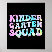 Kindergarten Squad Teacher Kids Tie Dye Ck To Scho