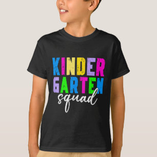 Kindergarten Squad Teacher Student First Day Back T-Shirt