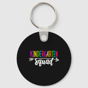 Kindergarten Squad Tee Teacher Back To School Key Ring