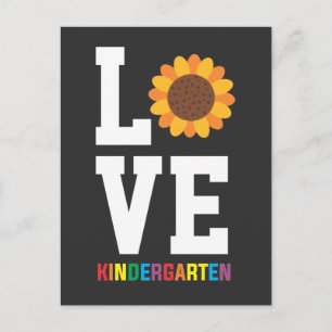 Kindergarten Sunflower Educator PreK Teacher Postcard