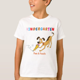 Kindergarten T-shirt Dog & Pencil