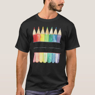 Kindergarten Teacher Back To School Cute Watercolo T-Shirt