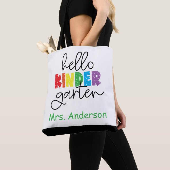 Kindergarten Teacher, Back to school Tote Bag (Close Up)