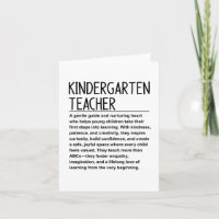 Kindergarten teacher