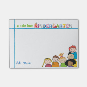 Kindergarten Teacher Custom Name Post-it Notes