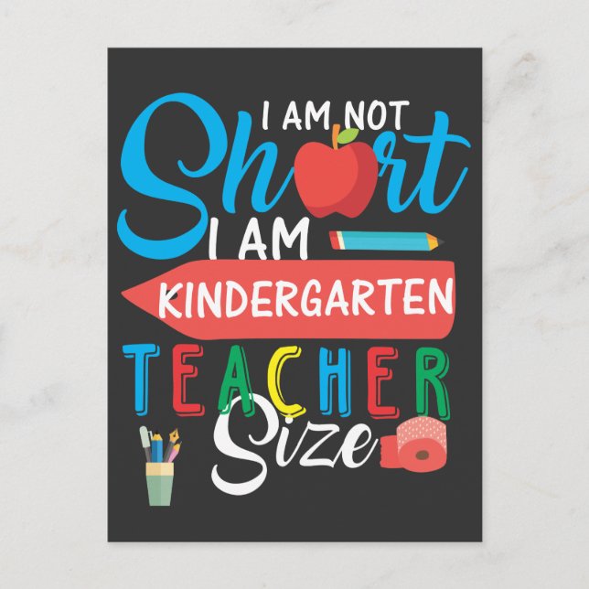 Kindergarten Teacher Day Educator Creative Postcard (Front)