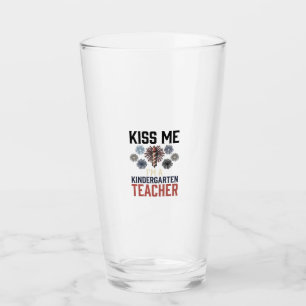 Kindergarten Teacher Fireworks Vintage Shirt Desig Glass