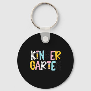 Kindergarten Teacher First Day Of School Pastel Re Key Ring