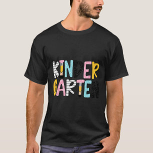 Kindergarten Teacher First Day Of School Pastel Re T-Shirt