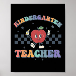 Kindergarten Teacher Groovy Back to School Team KG Poster