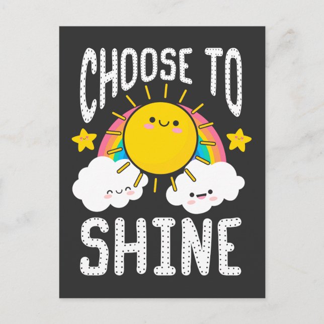 Kindergarten Teacher Inspiration Kid Cute Sunshine Postcard (Front)