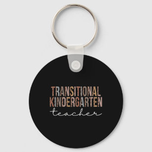 Kindergarten Teacher Leopard Appreciation Women Key Ring