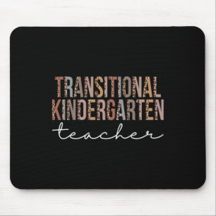 Kindergarten Teacher Leopard Appreciation Women Mouse Mat