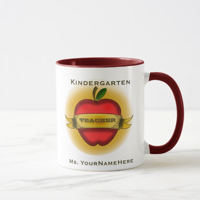 Kindergarten Teacher Mug (Right)