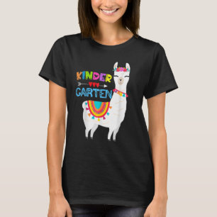 Kindergarten Teacher No Prob Llama First Day Girls T-Shirt