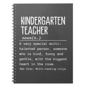 Kindergarten teacher notebook