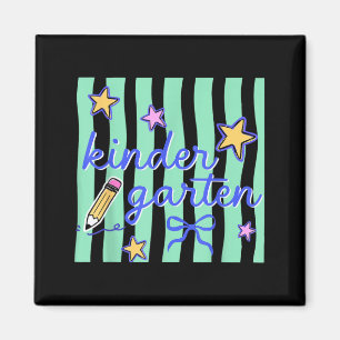 Kindergarten Teacher Preppy Ed Back To School Girl Magnet