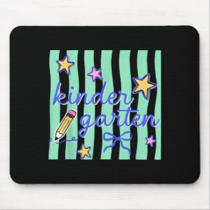 Kindergarten Teacher Preppy Ed Back To School Girl Mouse Mat