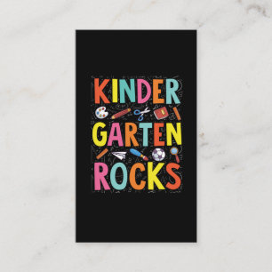 Kindergarten Teacher School Education Instructor Business Card
