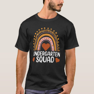 Kindergarten Teacher Squad  1st Day Of School Leop T-Shirt