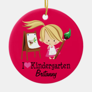 Kindergarten Teacher Student Custom Ceramic Tree Decoration