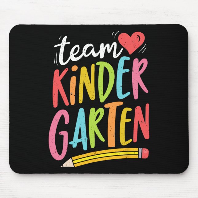 Kindergarten Teacher Student Fun Back To School Gi Mouse Mat (Front)