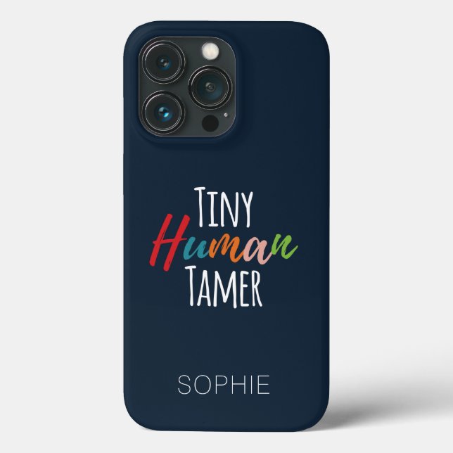 Kindergarten Teacher Tiny Human Tamer Personalised Case-Mate iPhone Case (Back)