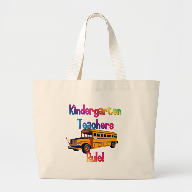 Kindergarten Teacher Tote Bag (Front)