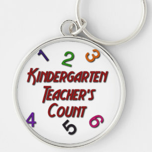 Kindergarten Teachers Count Keychain