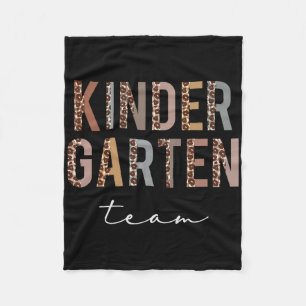Kindergarten Team Hello Ck To School Appreciation Fleece Blanket