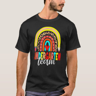 Kindergarten Team Rainbow Kinder Back To School Te T-Shirt