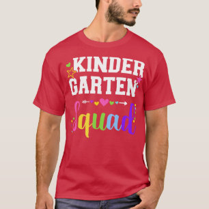 Kindergarten team squad for teacher and kids back T-Shirt