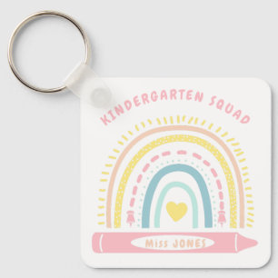 Kindergarten Team Squad Teacher Back To School Key Ring